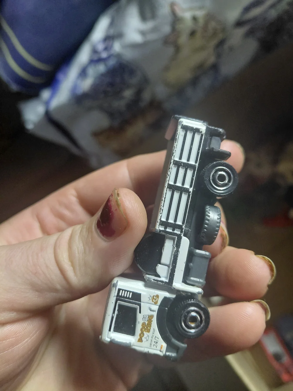 2018 or 2019 Matchbox Poop King sanitation hauler, a 1:64 scale diecast truck